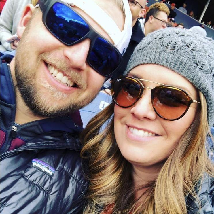 First Bronco's game with friends - finally admitting that we're dating...