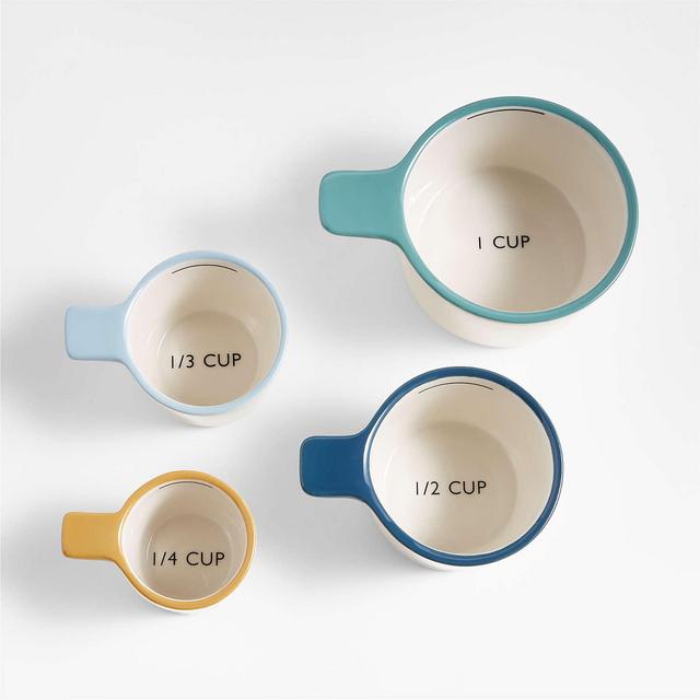 Maeve Multi-Colored Ceramic Measuring Cups