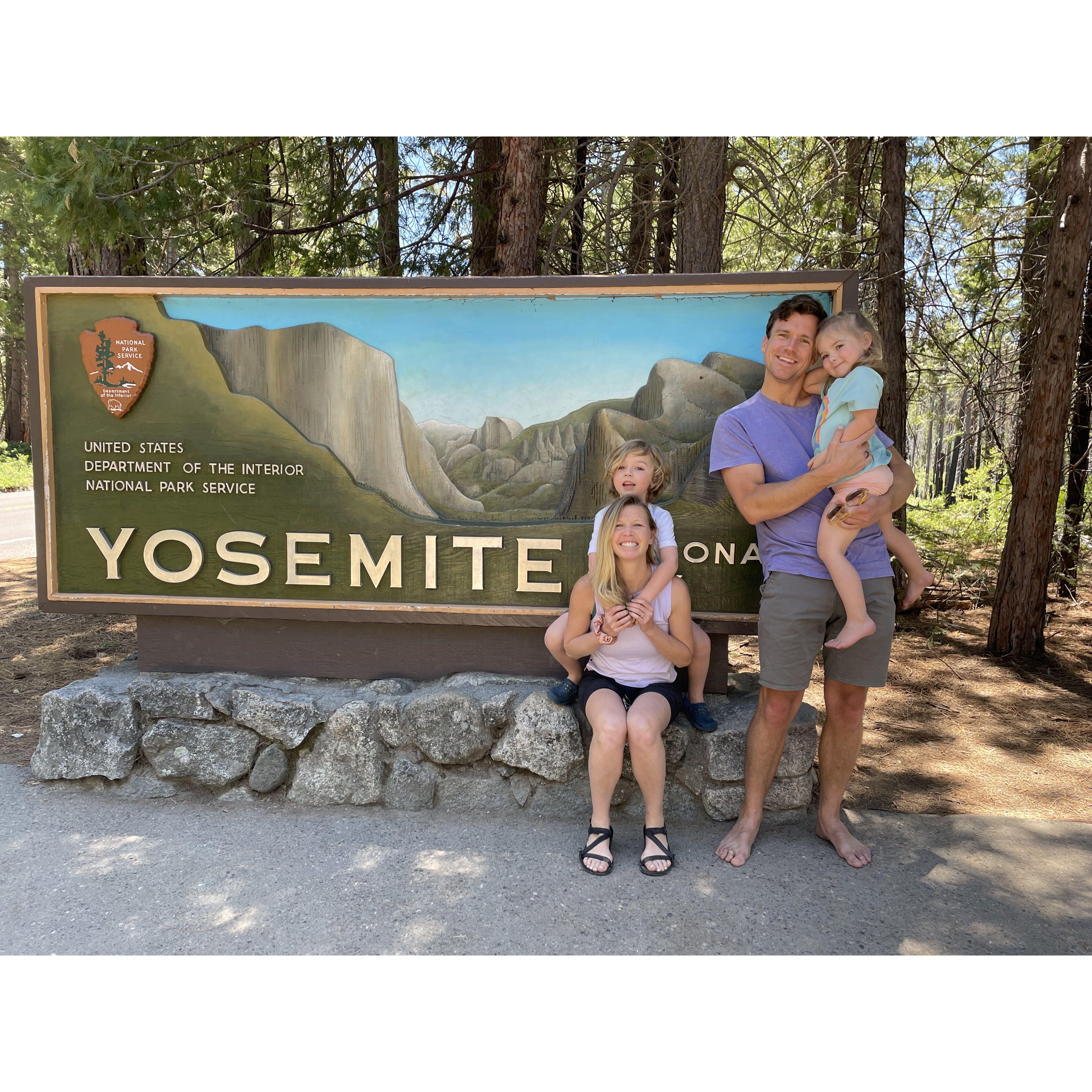 Family party in Yosemite