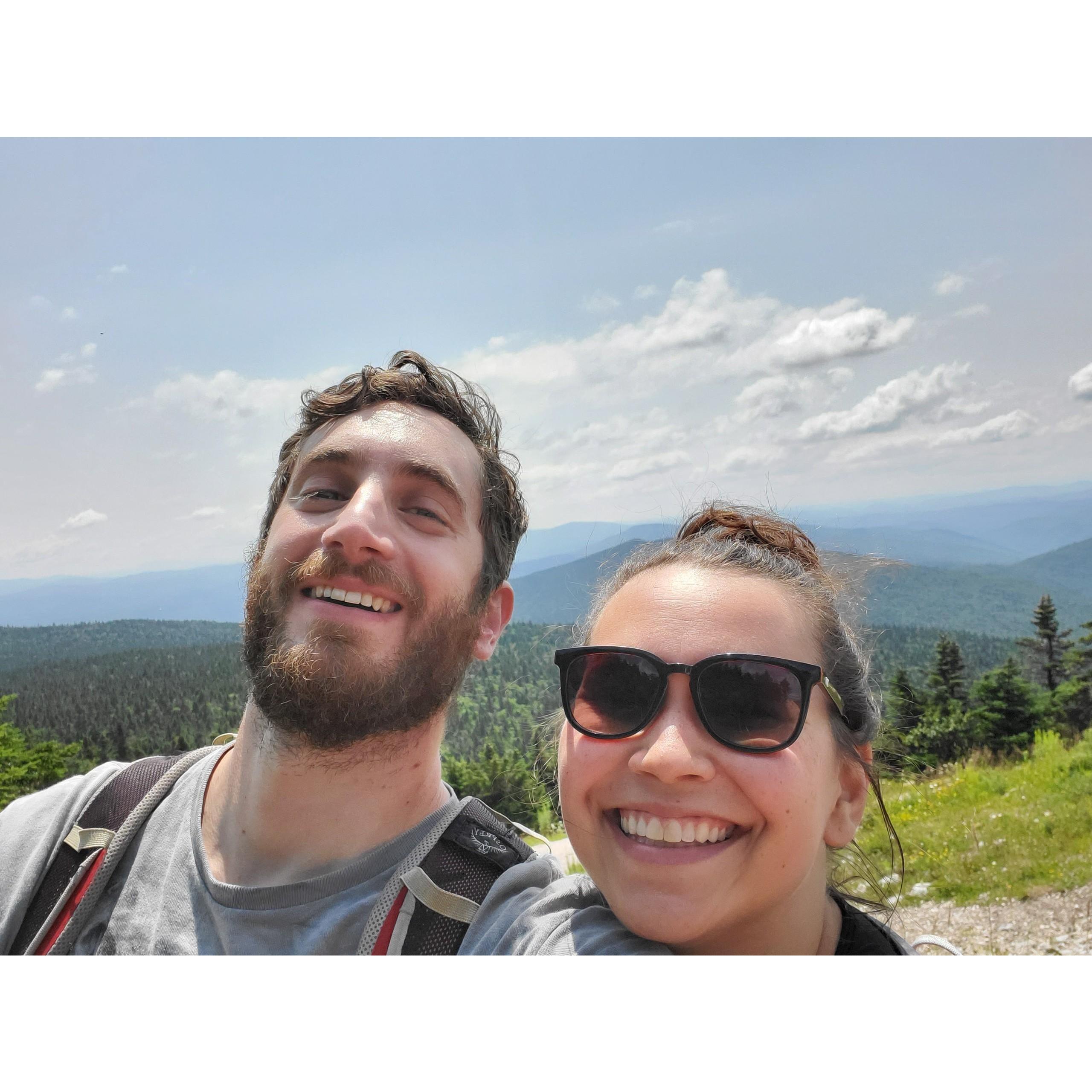 Our first time hiking Killington together was a great excuse to finally take a picture together!