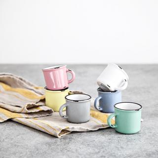 6-Piece Tinware Espresso Mug Gift Set