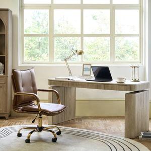 Baggio Modern Electric Adjustable Standing Desk - Oak
