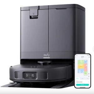 eufy - X10 Pro Omni Wi-Fi Connected Robot Vacuum & Mop with Self Washing and Self Drying Auto Empty Station - Black
