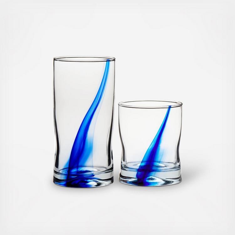 Libbey Polaris 16-Piece Tumbler and Rocks Glass Set