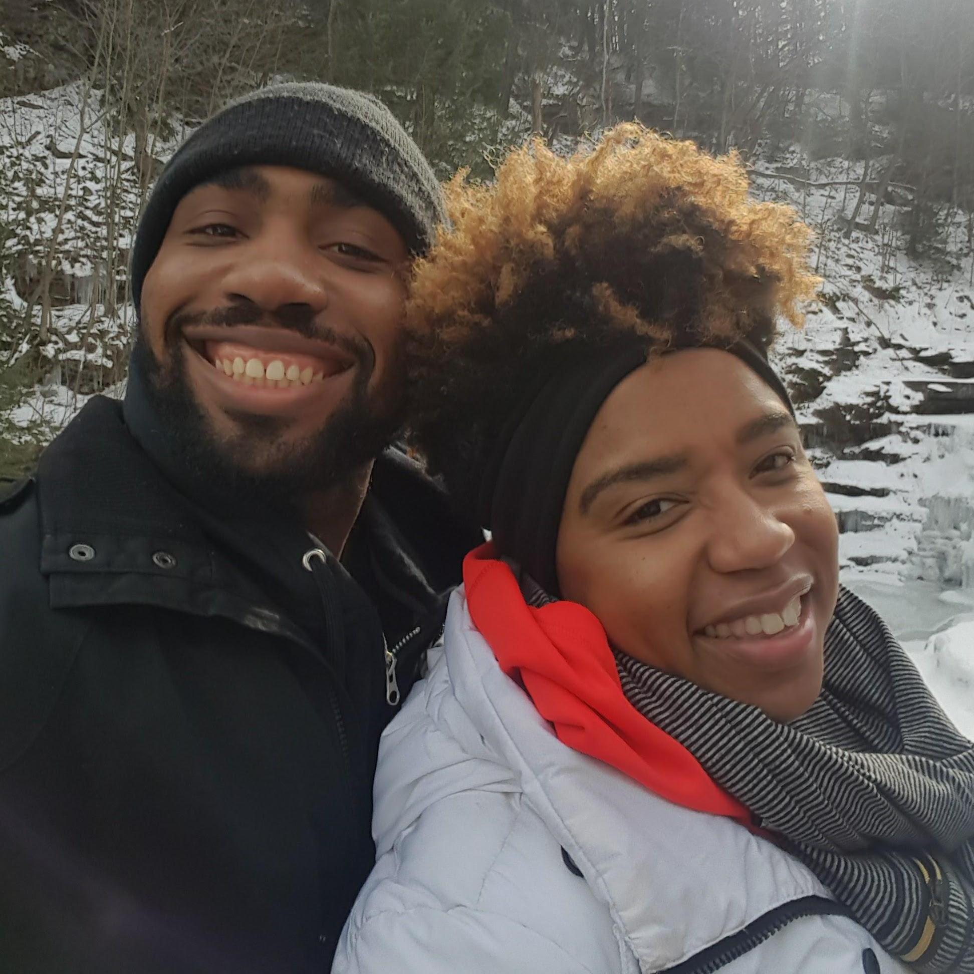 Enjoying the Poconos Valentine's Day weekend in 2017.