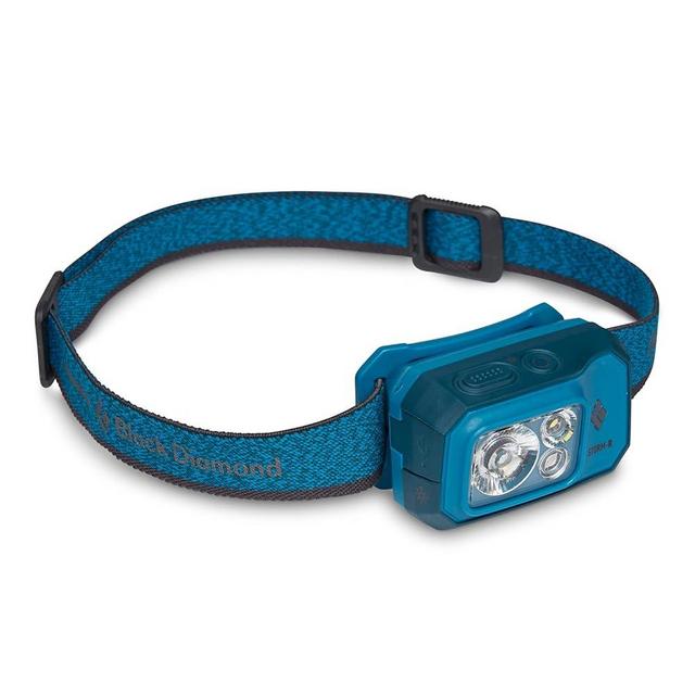 BLACK DIAMOND Storm 500-R Rechargeable LED Headlamp, Waterproof and Dimmable for Camping, Hiking, Running, Hunting, Work with Red Light Headlamp Mode, Azul