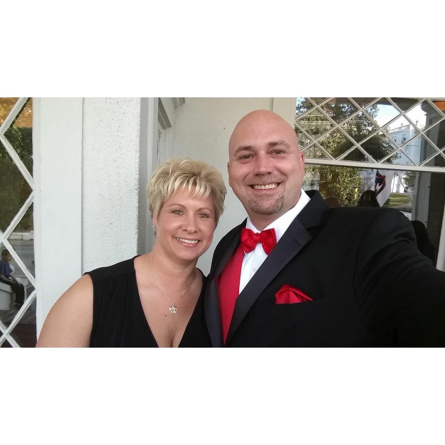 Our second wedding we attended.. and he was in it!!