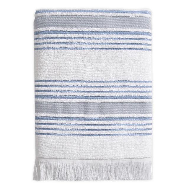 Stripe Bath Towel in Blue
