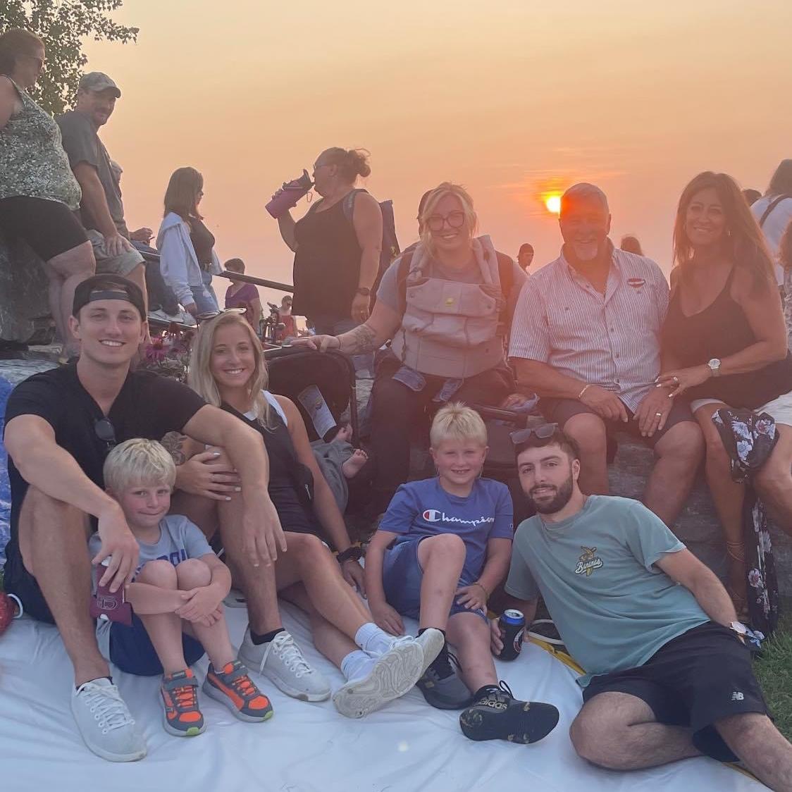 Watching the Harborfest fireworks in Sam’s hometown Oswego with family.