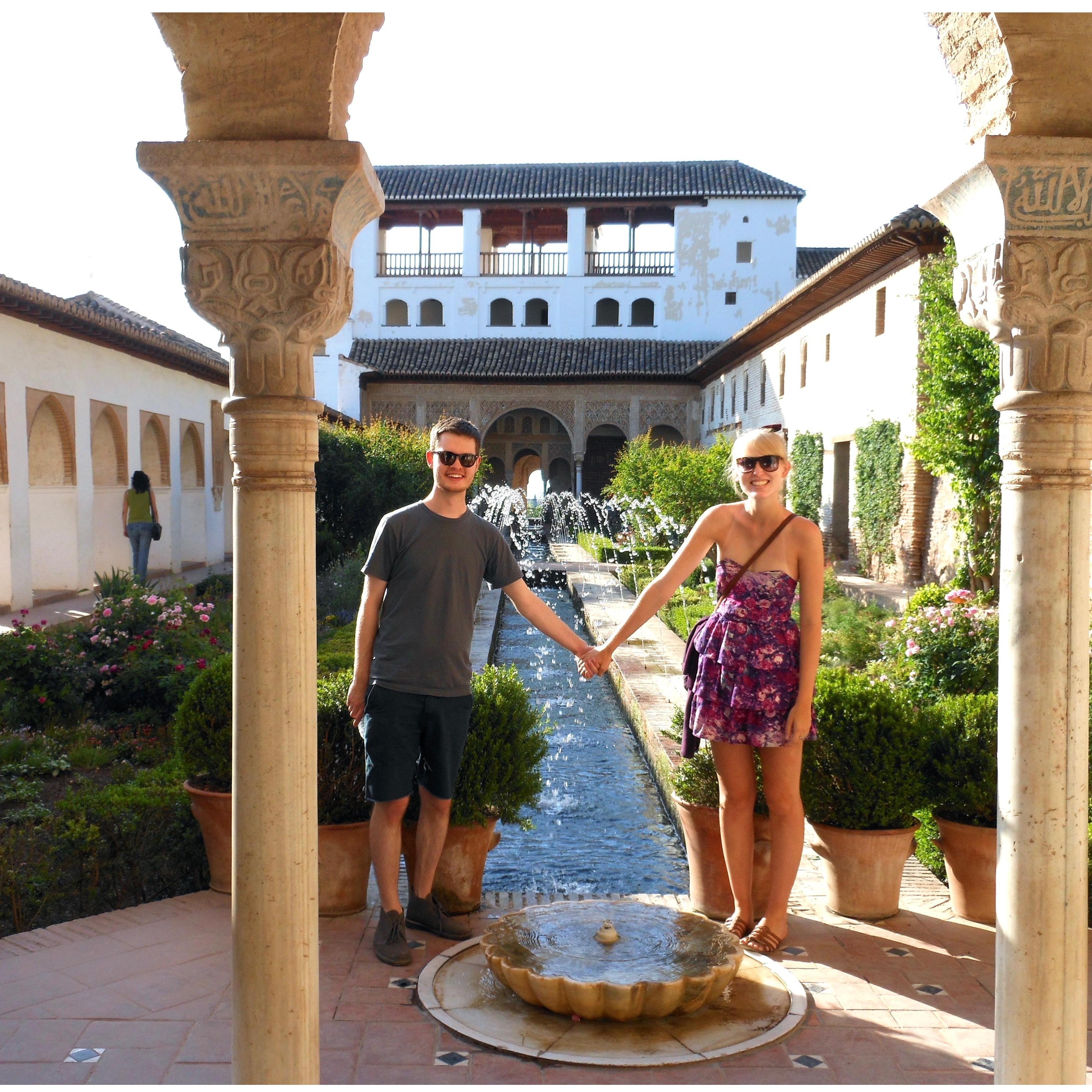 Reunited in Granada, Spain after 4 months of long distance. We were really into hokey poses