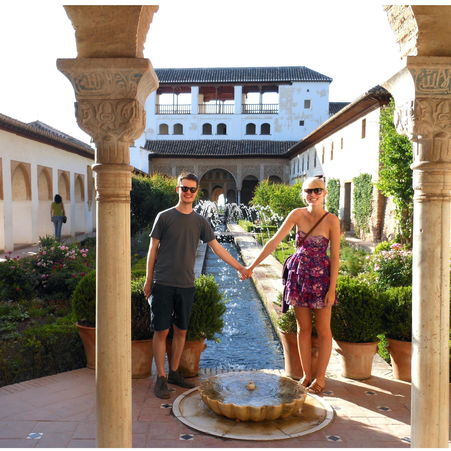 Reunited in Granada, Spain after 4 months of long distance. We were really into hokey poses