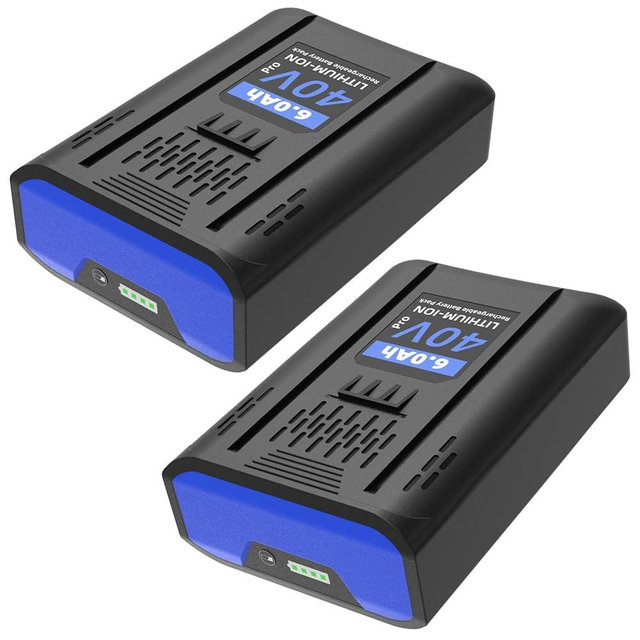 2-Pack 6.0Ah Battery Replacement for Kobalt 40V Battery KB-540-06 KB440-06 KB2540C-06, Rechargeable Lithium Ion Pack Compatible with Kobalt 40 Volt Cordless Tools & Chargers