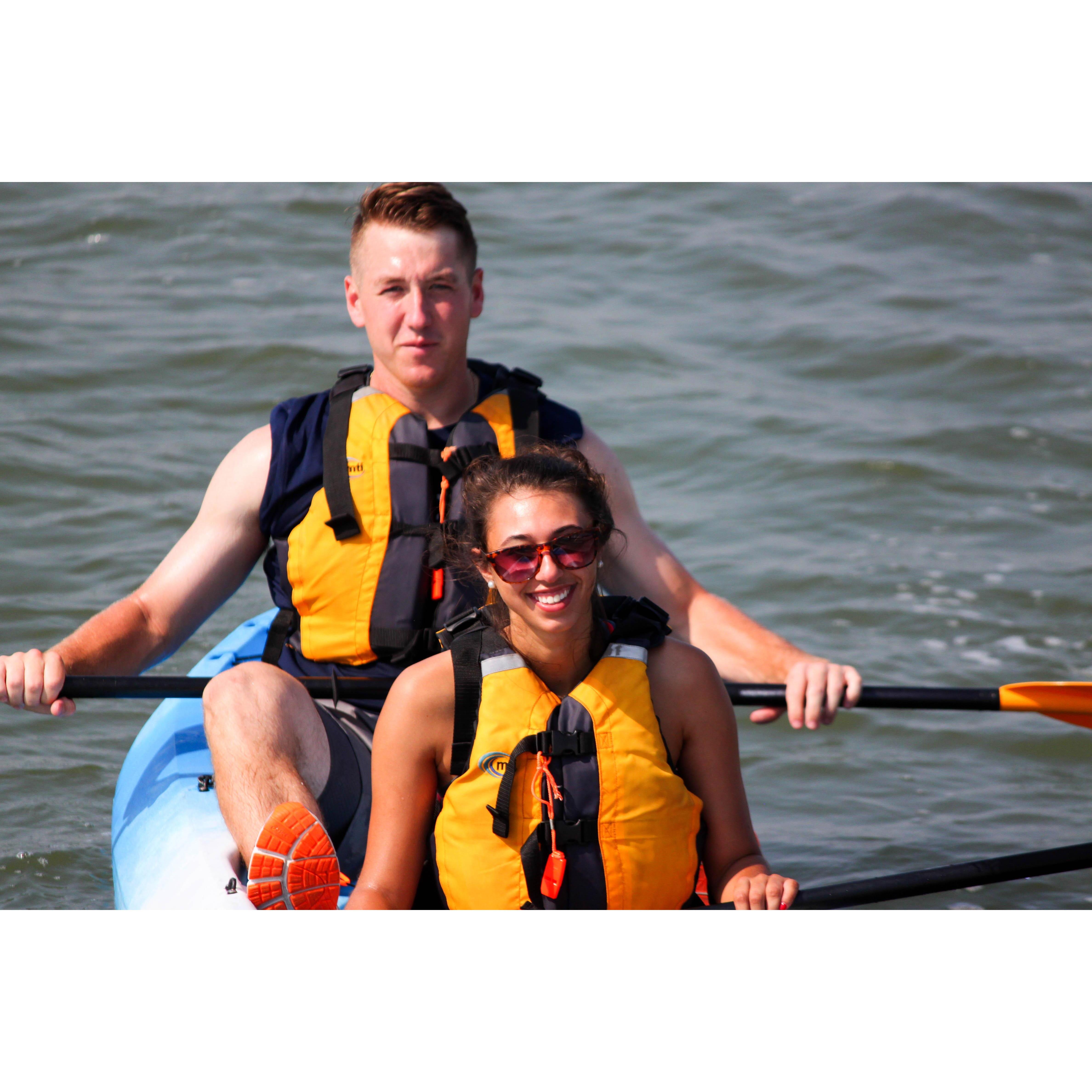 Kayaking off of Hilton Head Island