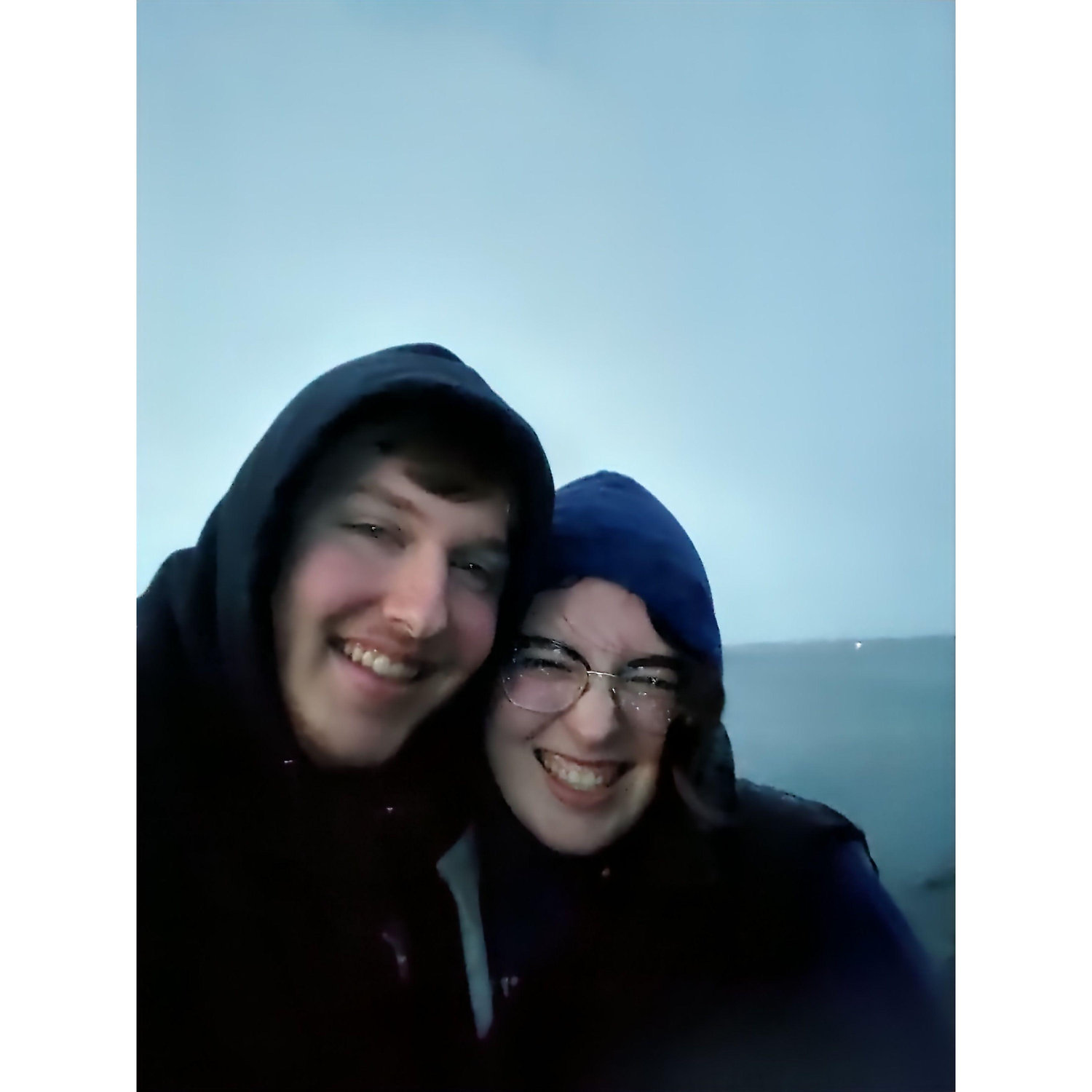 Trying to be happy about the rain.