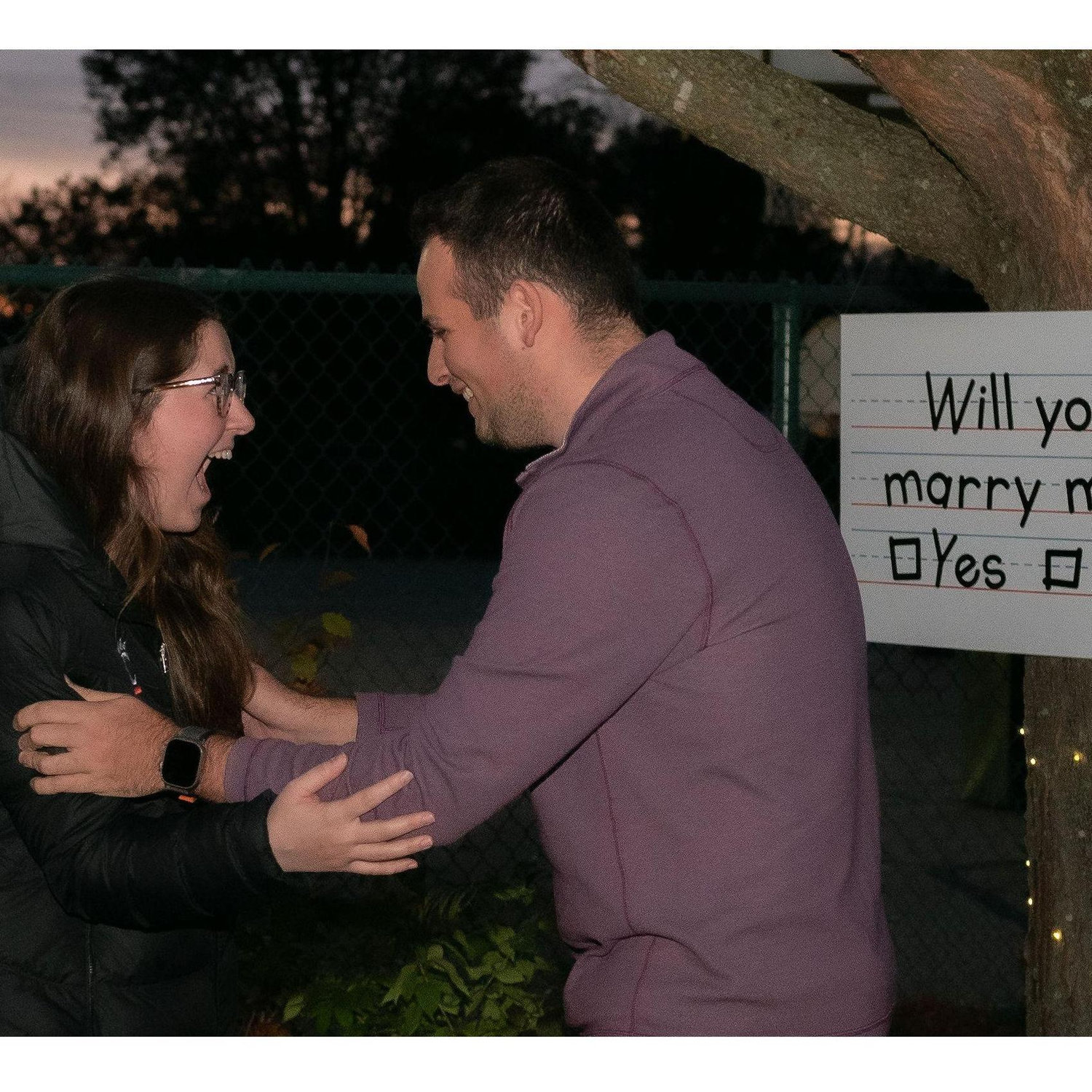 Matt asked Maddie to marry him and she clearly had no idea that was coming on a school night