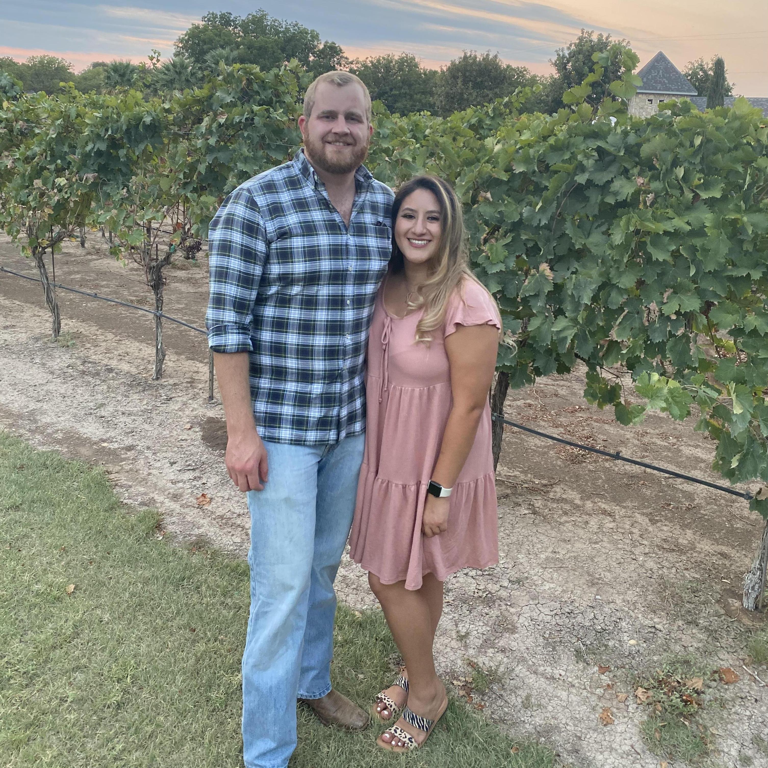 Our first wedding together