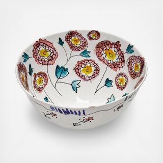 Midnight Flowers Anemone Medium Serving Bowl by Marni