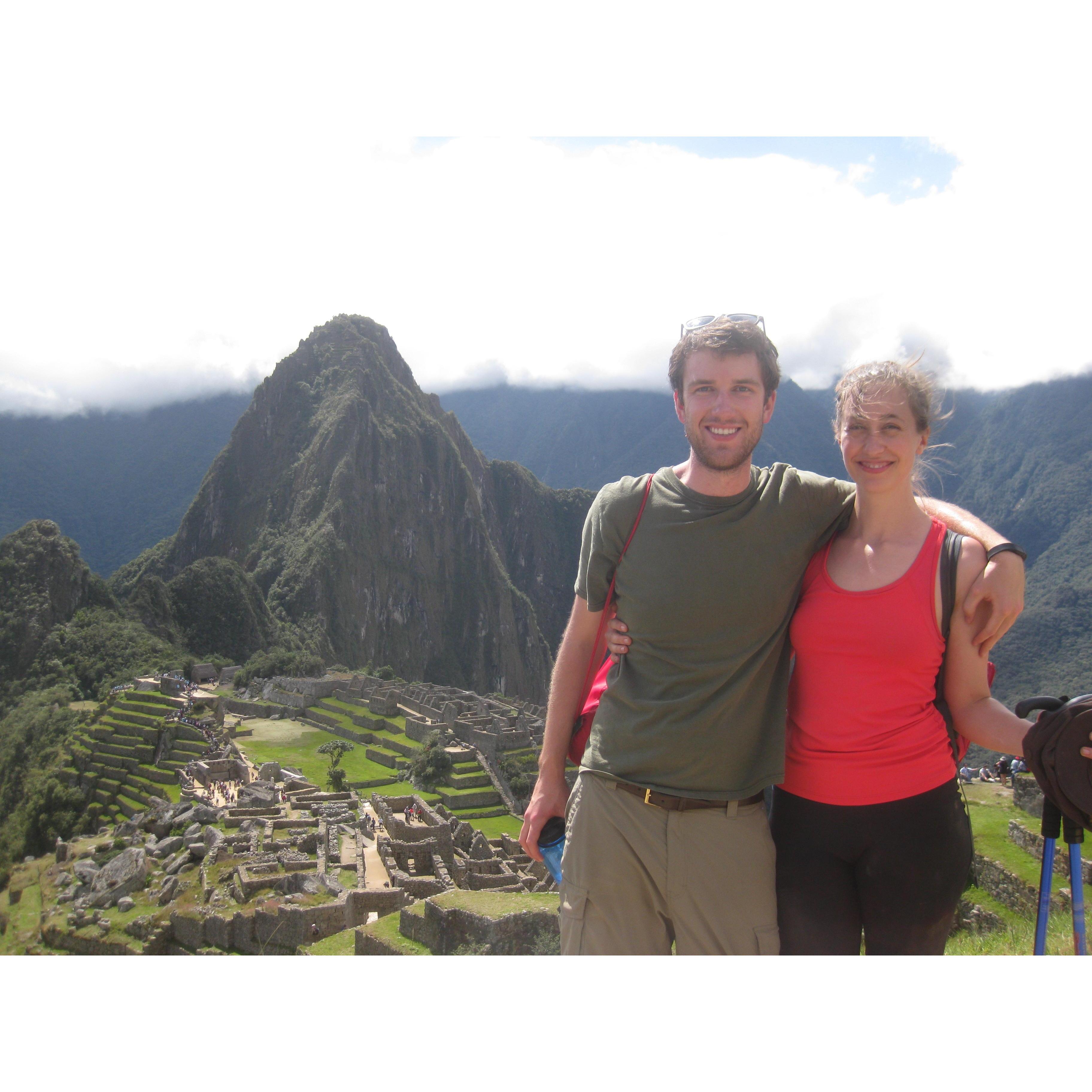 After a five-day trek through the Peruvian mountains, we made it to Machu Picchu in May 2015.