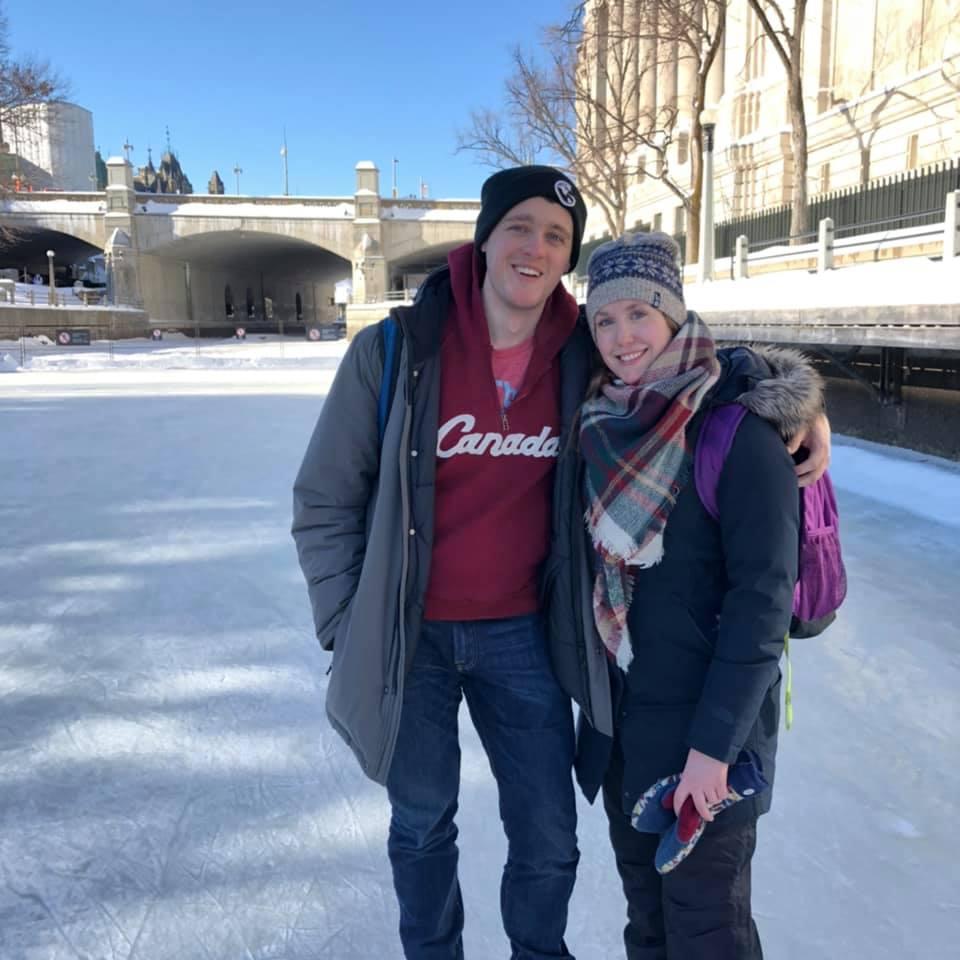 Skating on the canal in Ottawa