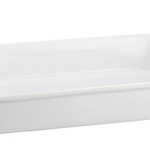 HIC Oblong Rectangular Baking Dish Roasting Lasagna Pan, Fine White Porcelain, 13-Inches x 9-Inches x 2.5-Inches