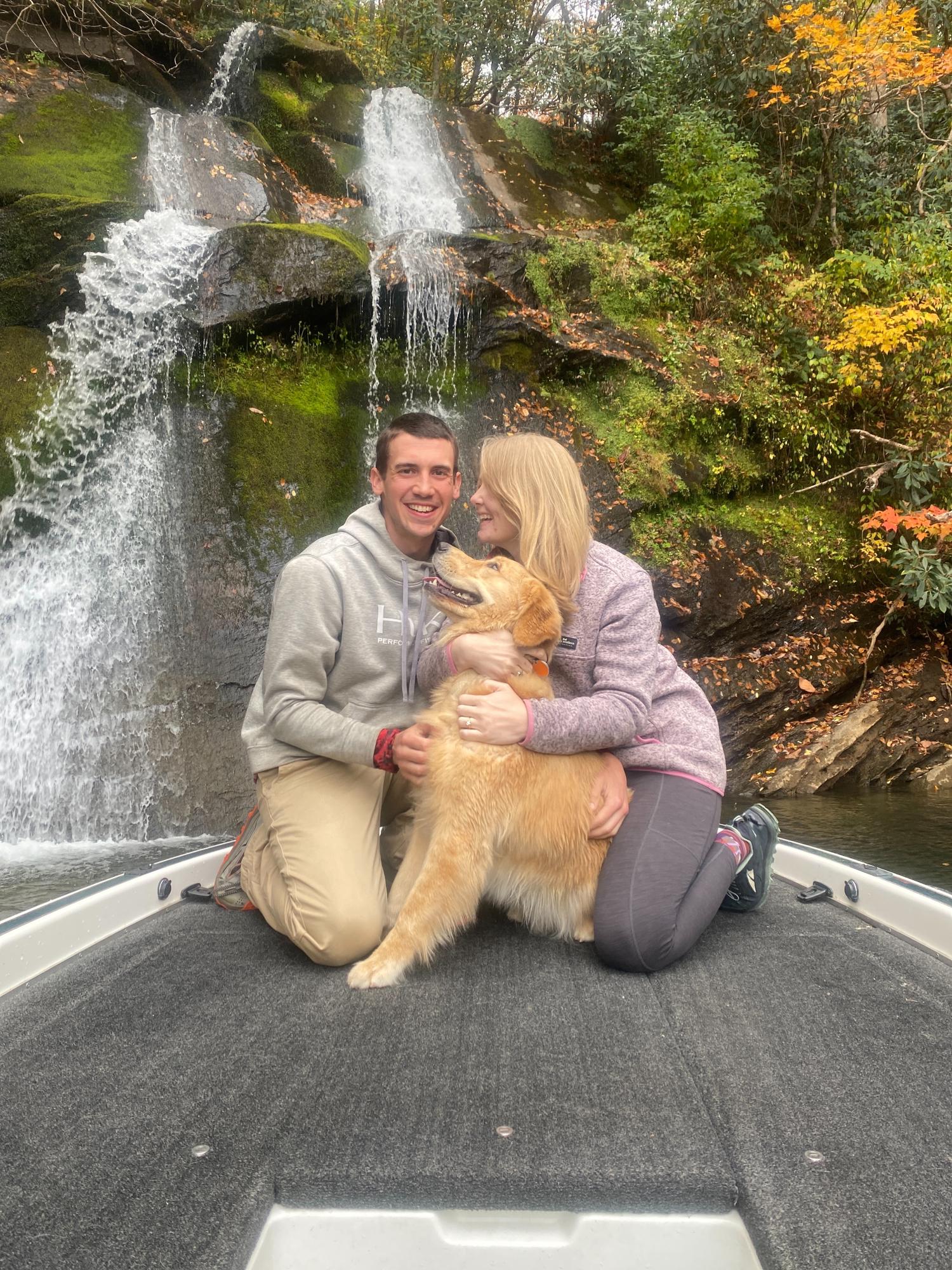 Post-proposal on Lake Jocassee, 10/29/2022!