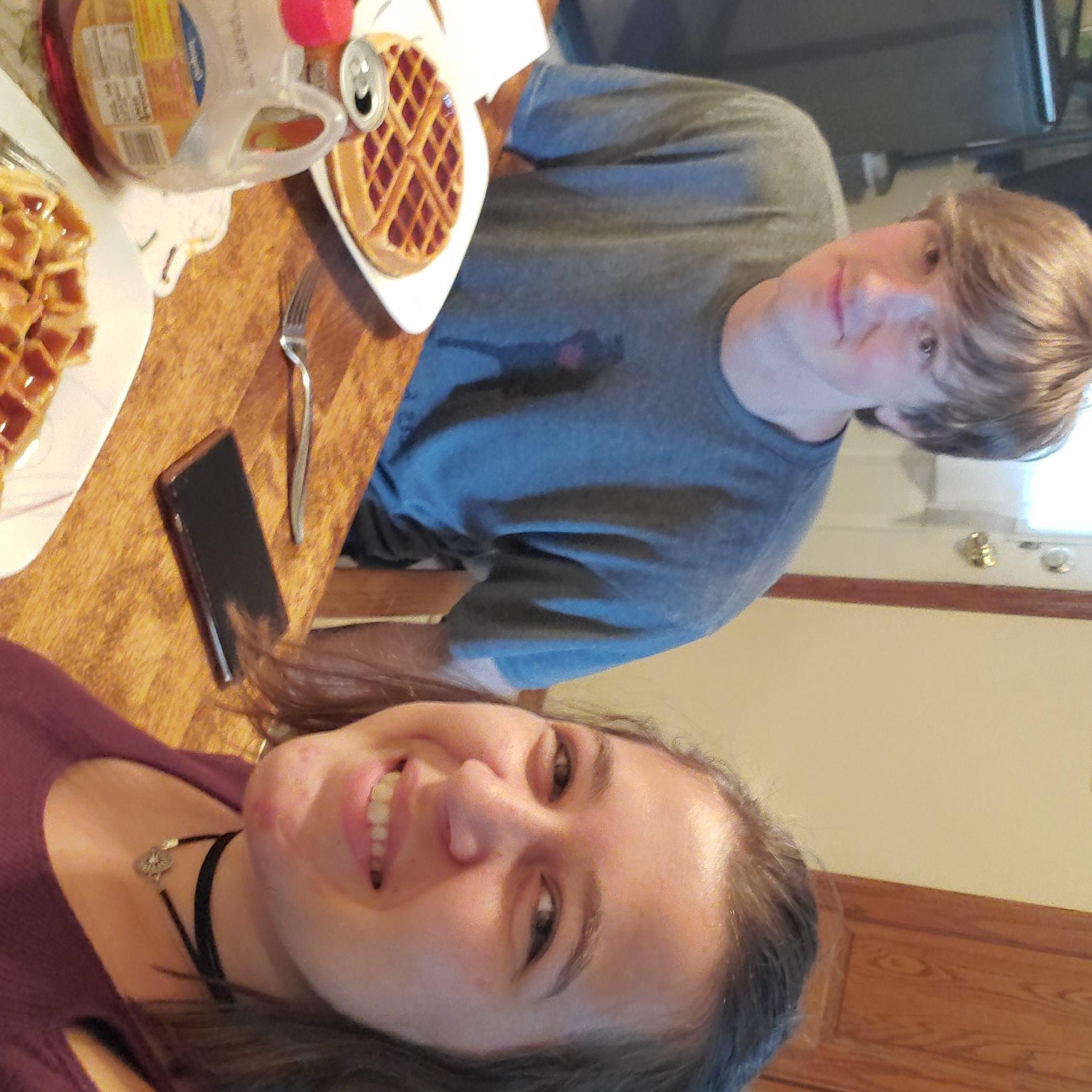 Waffles for breakfast!