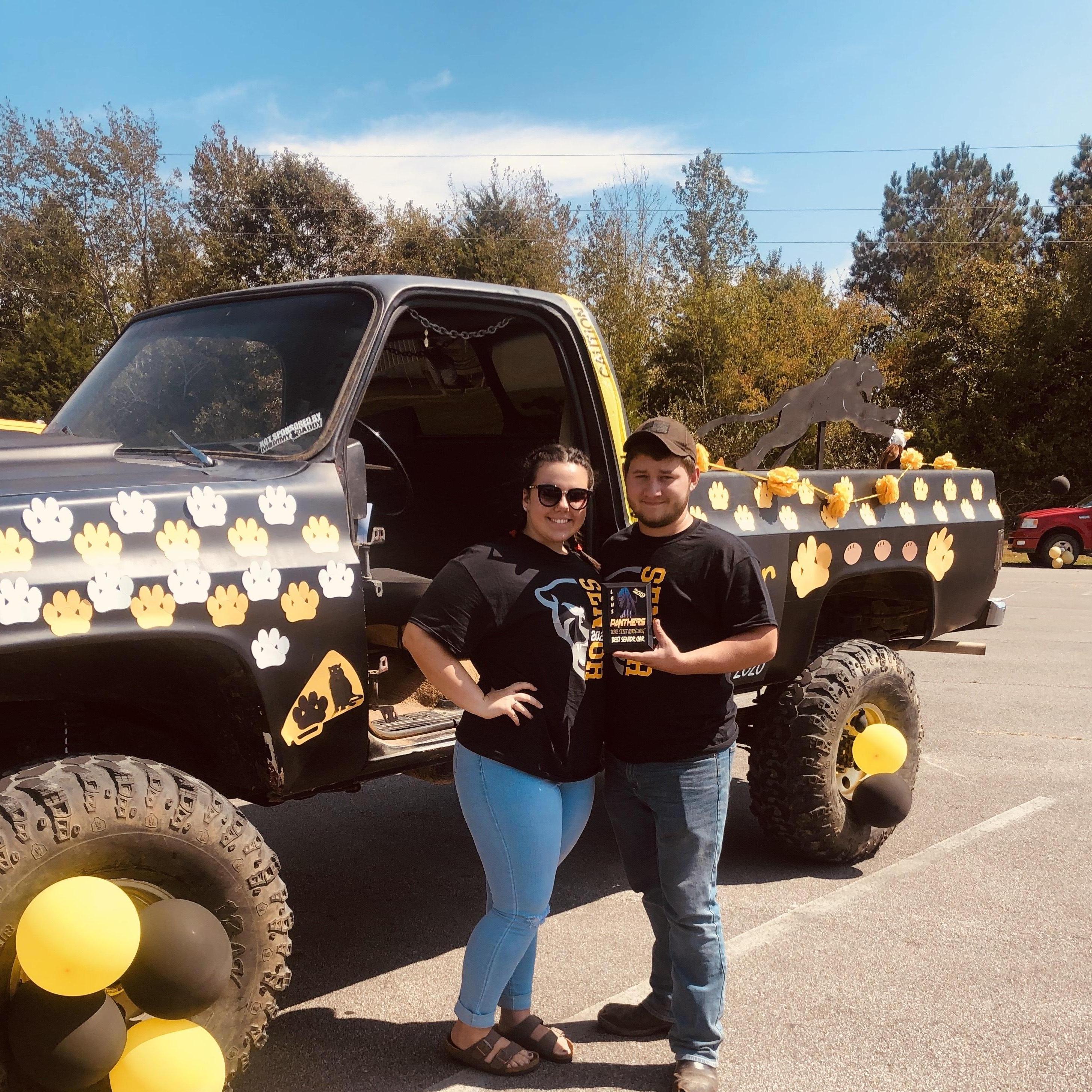 Our First Homecoming Parade (Won Best Senior Car)