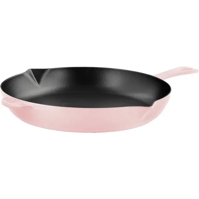Staub Cast Iron 12-inch Fry Pan - Peony Pink