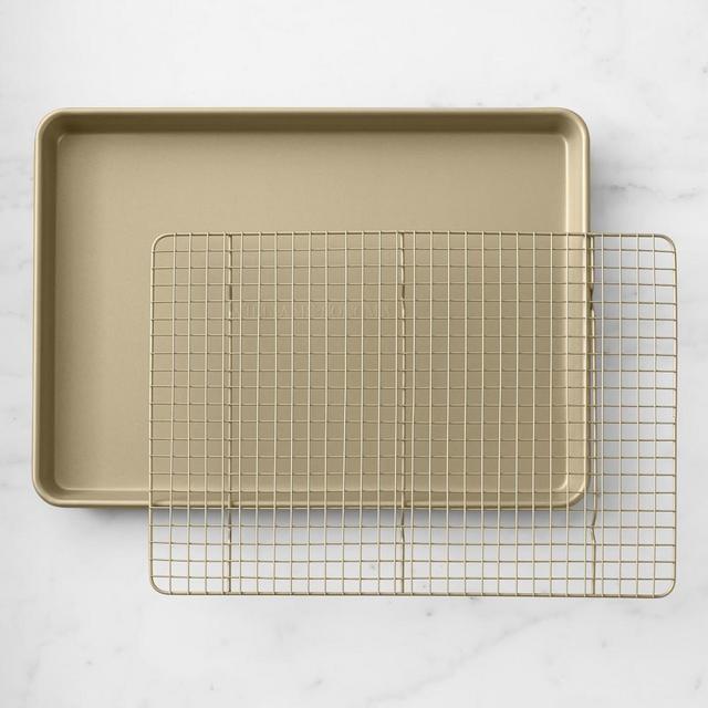 Williams Sonoma Goldtouch® Pro Non Corrugated Half Sheet with Cooling Rack