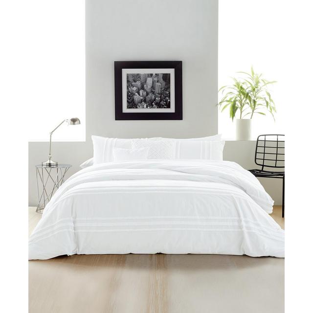 Chenille Stripe King Comforter Set