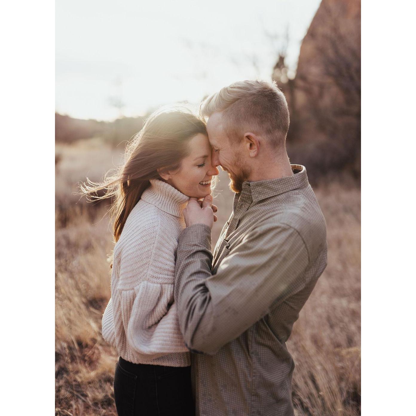 Sunrise engagement shoot at Garden of the Gods!