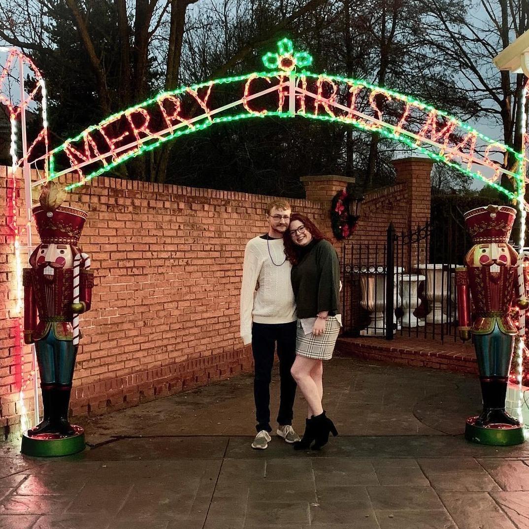 Taken at the "Christmas House" in Lexington, where tickets benefitted the Cystic Fibrosis Foundation.