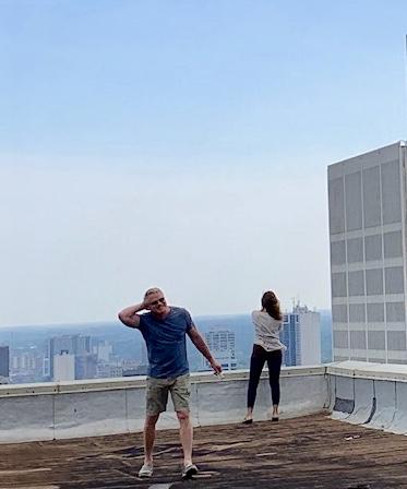 I about gave poor Charlie a heart attack. I just wanted a good picture, but he said I was way too close to the edge. 😬