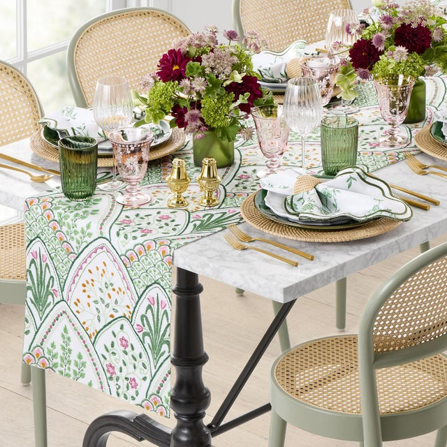AERIN x Williams Sonoma Embroidered Table Runner