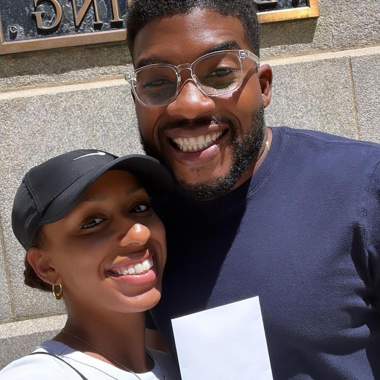 The day we got our marriage license!