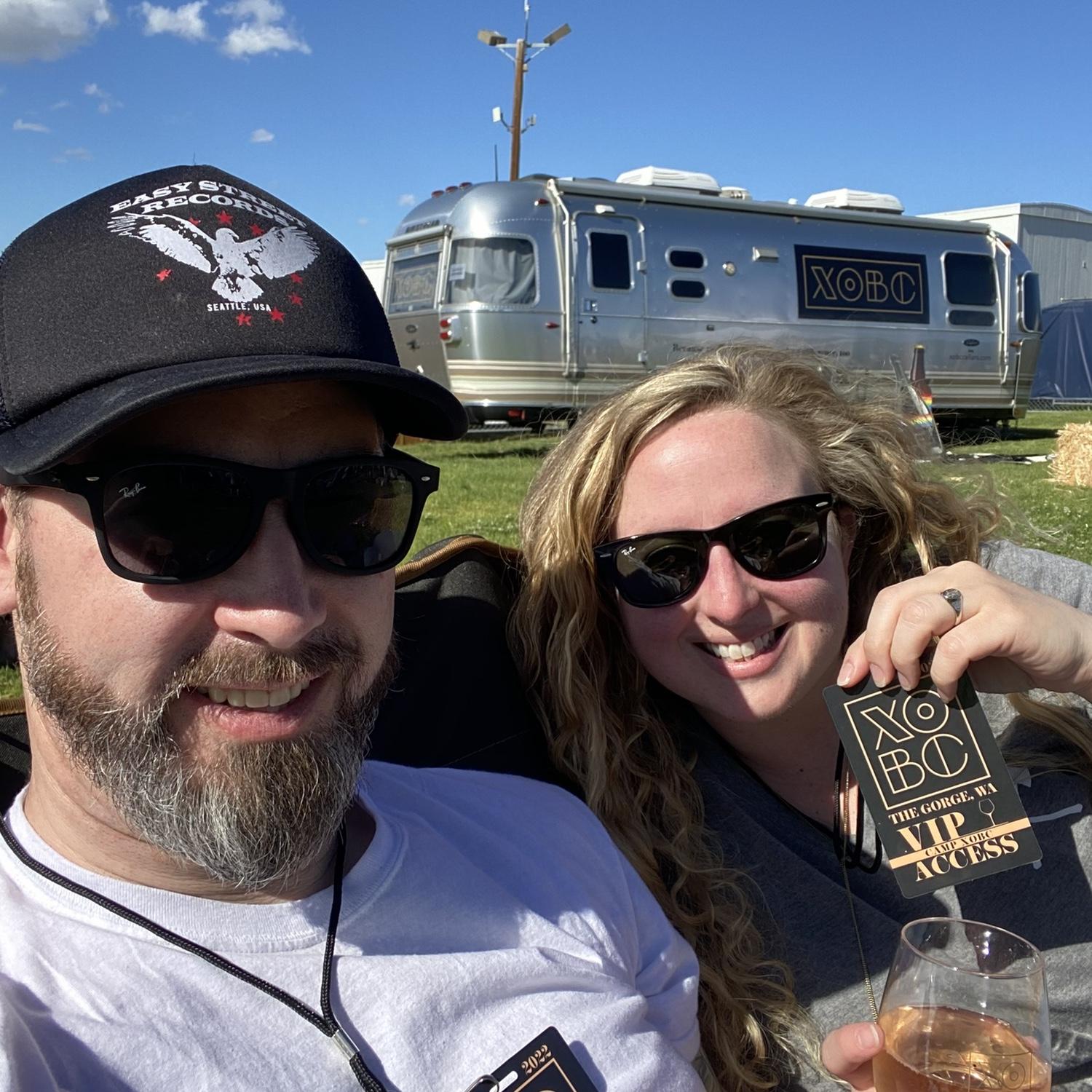 In the XOBC Wine grounds before the Brandi Carlile concert at The Gorge.