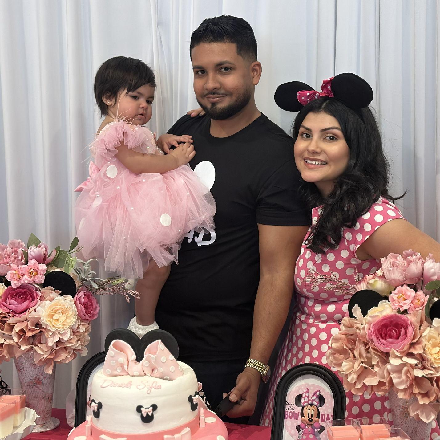 Celebrating Daniela Sofia's first year surrounded by lots of friends and family!