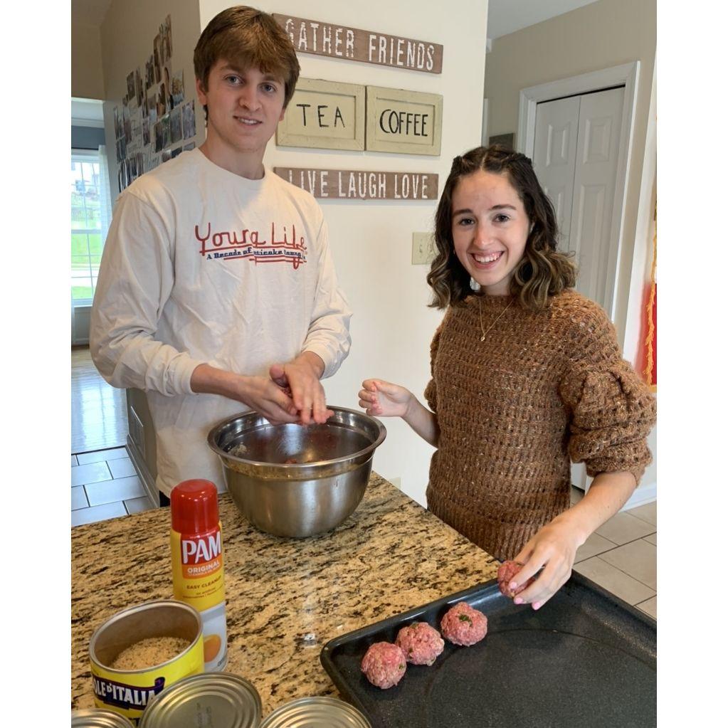 March 25th, 2023: Seraphina's first attendance to Matt's family Italian cook off! Also the day we started dating!