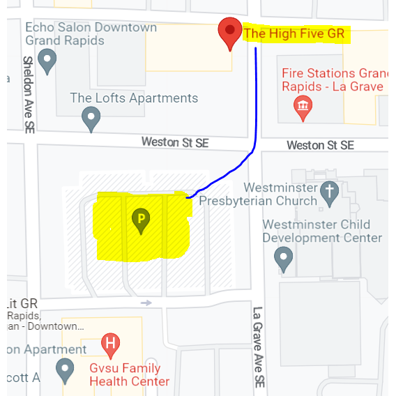 City parking near venue