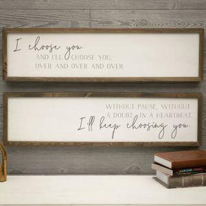 I Choose You Framed Wood Wall Decor Set | Hobby Lobby | 1948967