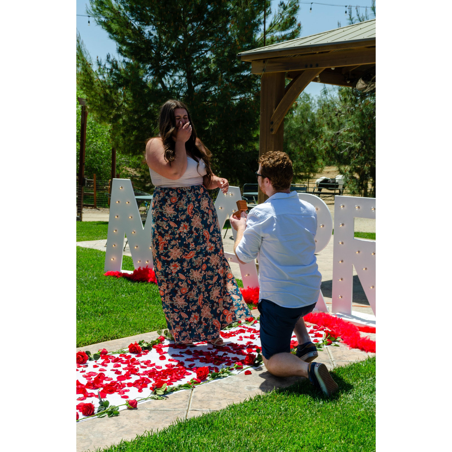 Getting on one knee