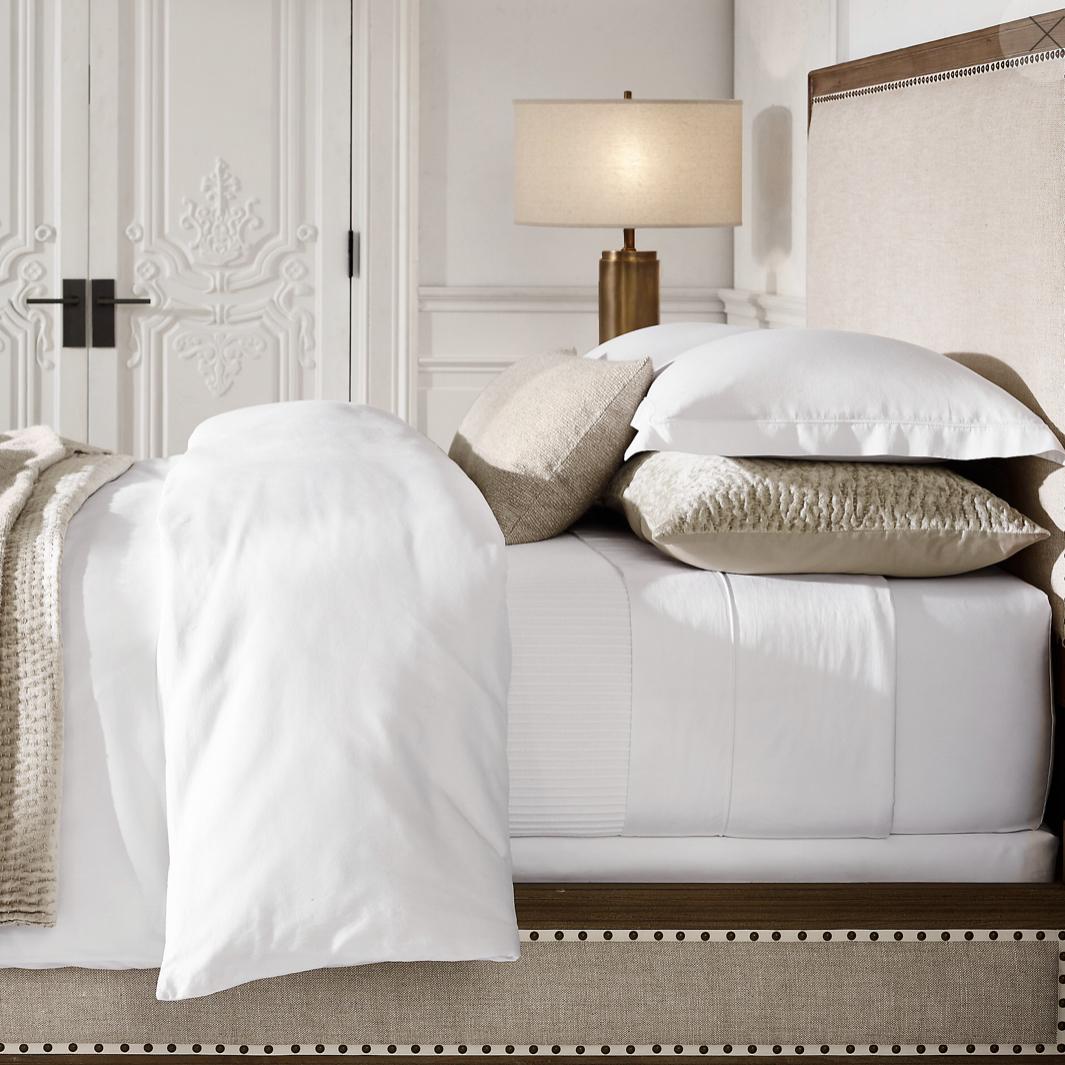 Italian Vintage-Washed Sateen King Duvet