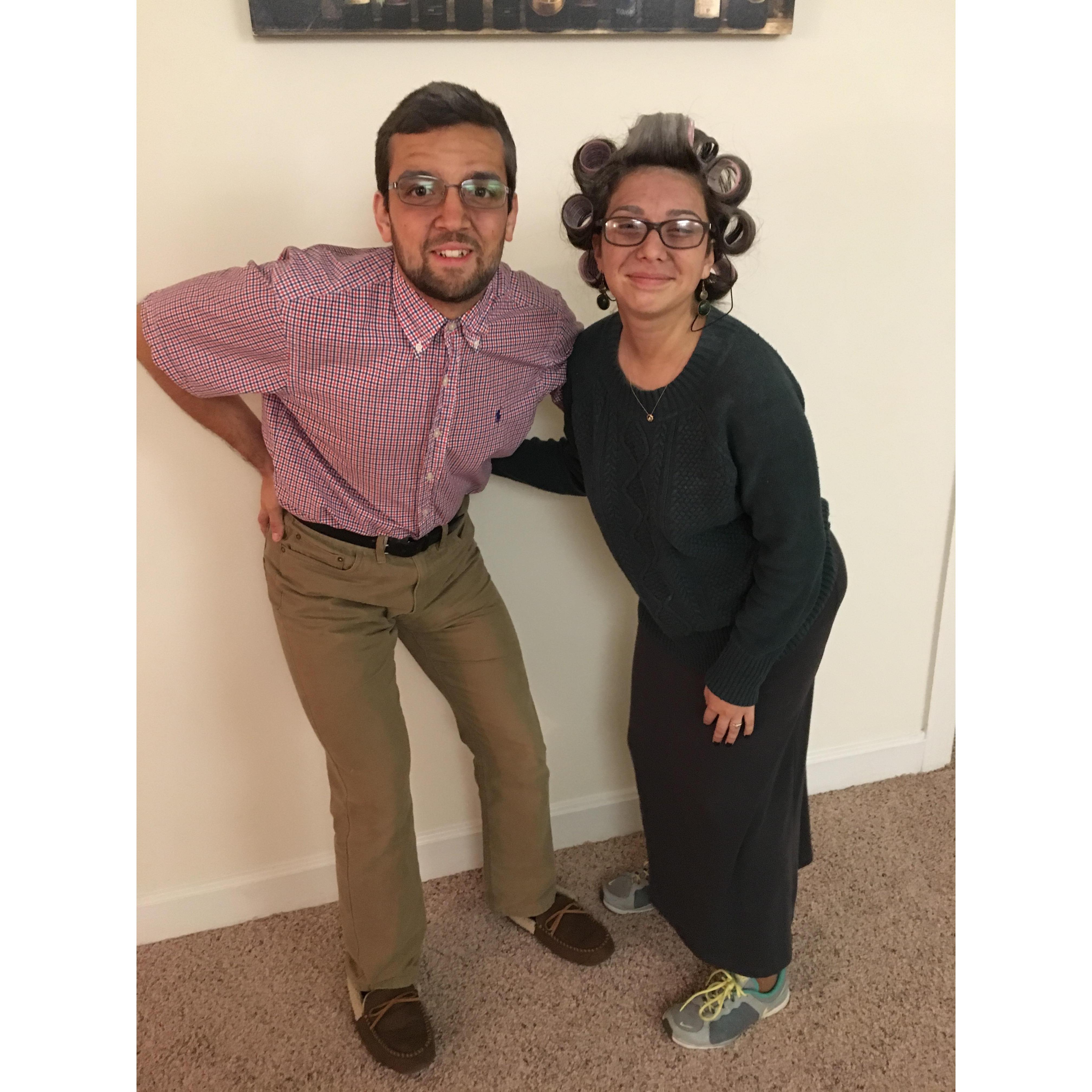 We thought we made a pretty cute old couple. Check back in 60 years to see if we actually look like this!