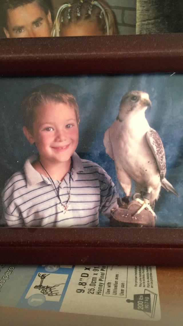 Baby declan was a bird guy