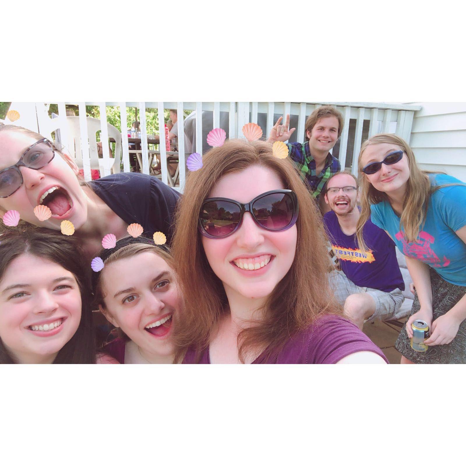 Us at the party where we first met!