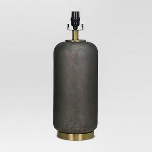 Dark Glass with Brass Detail Large Lamp Base Black Lamp Only - Threshold™