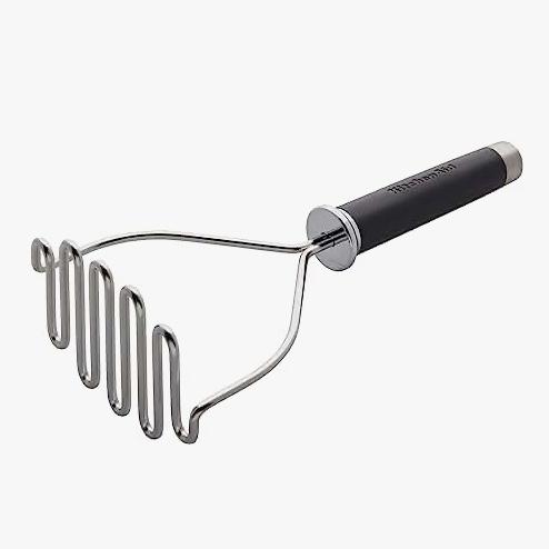 KitchenAid Gourmet Stainless Steel Wire Masher, 10.24-Inch, Black