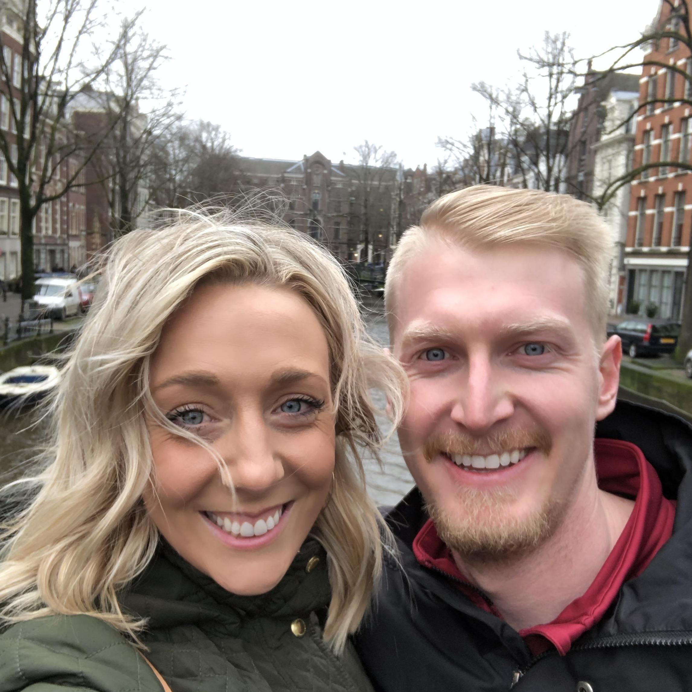 A quick layover in Amsterdam on our way to Dubai.