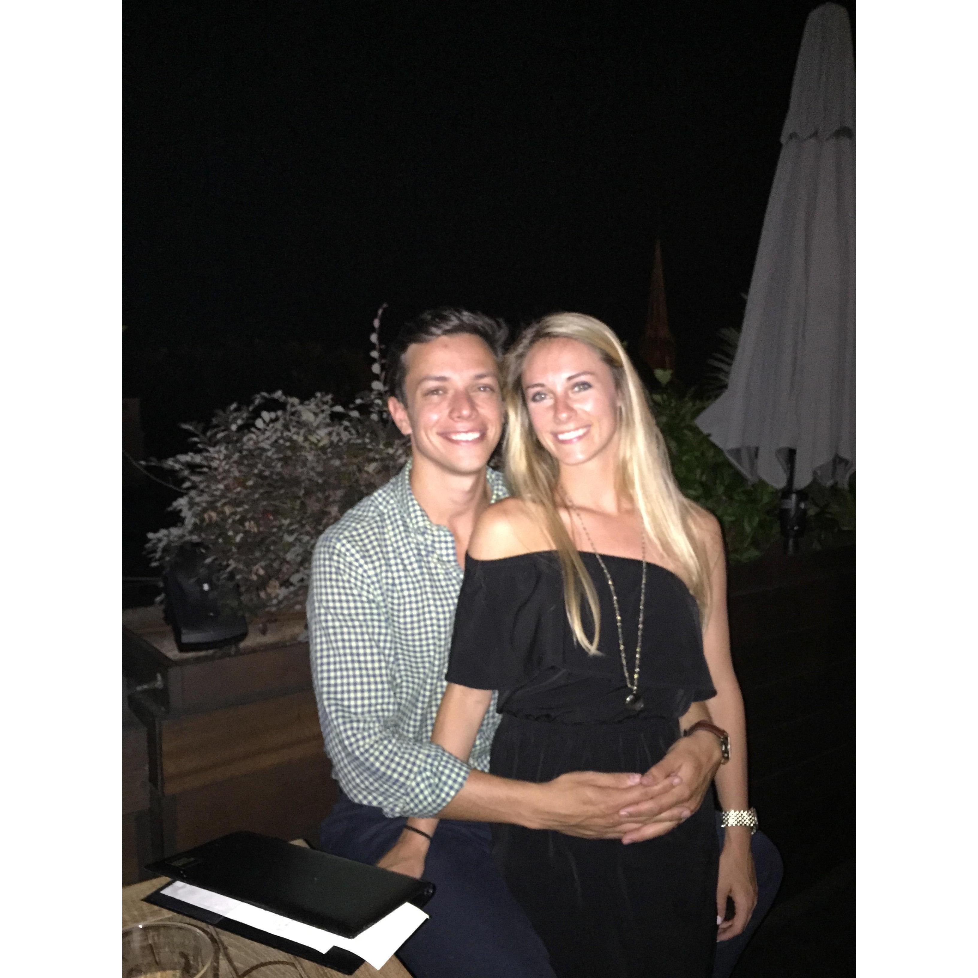 Ashley and Blake's rehearsal dinner in South Carolina. I'm pretty sure I blurted to Ashley that I thought Chris was "the one" right before this trip as she was sending us the Invite to her wedding!