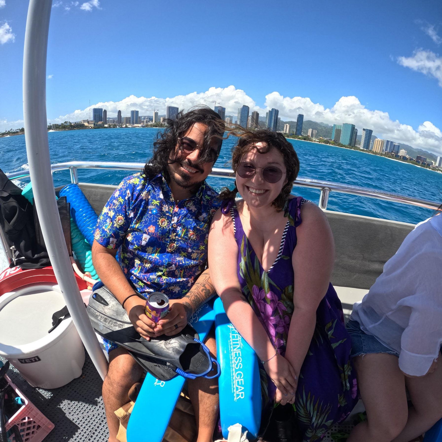 About to snorkel with turtles in Hawaii